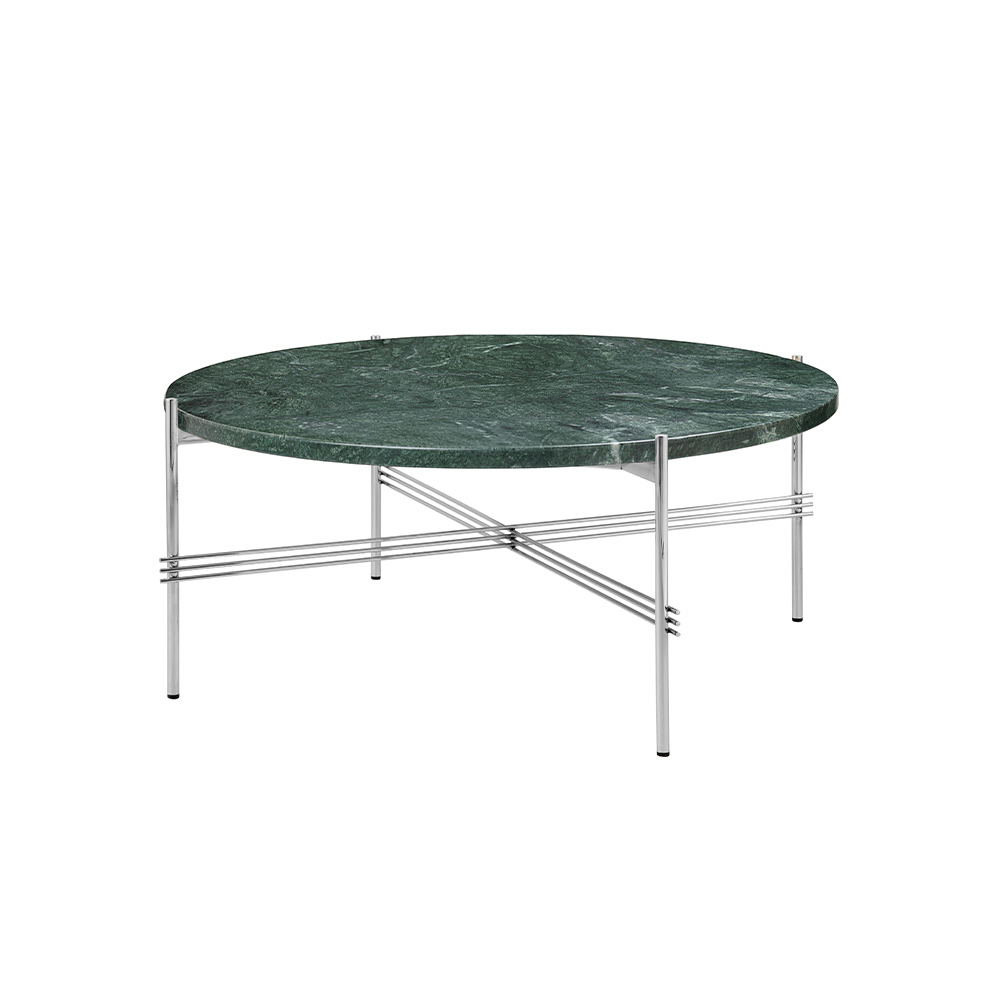 GUBI TS Coffee Table - Round,  φ800mm,  Polished Steel Base / GUBI（グビ） / リビングテーブル・ローテーブル・座卓 / GUB10099GRN_ma.jpg