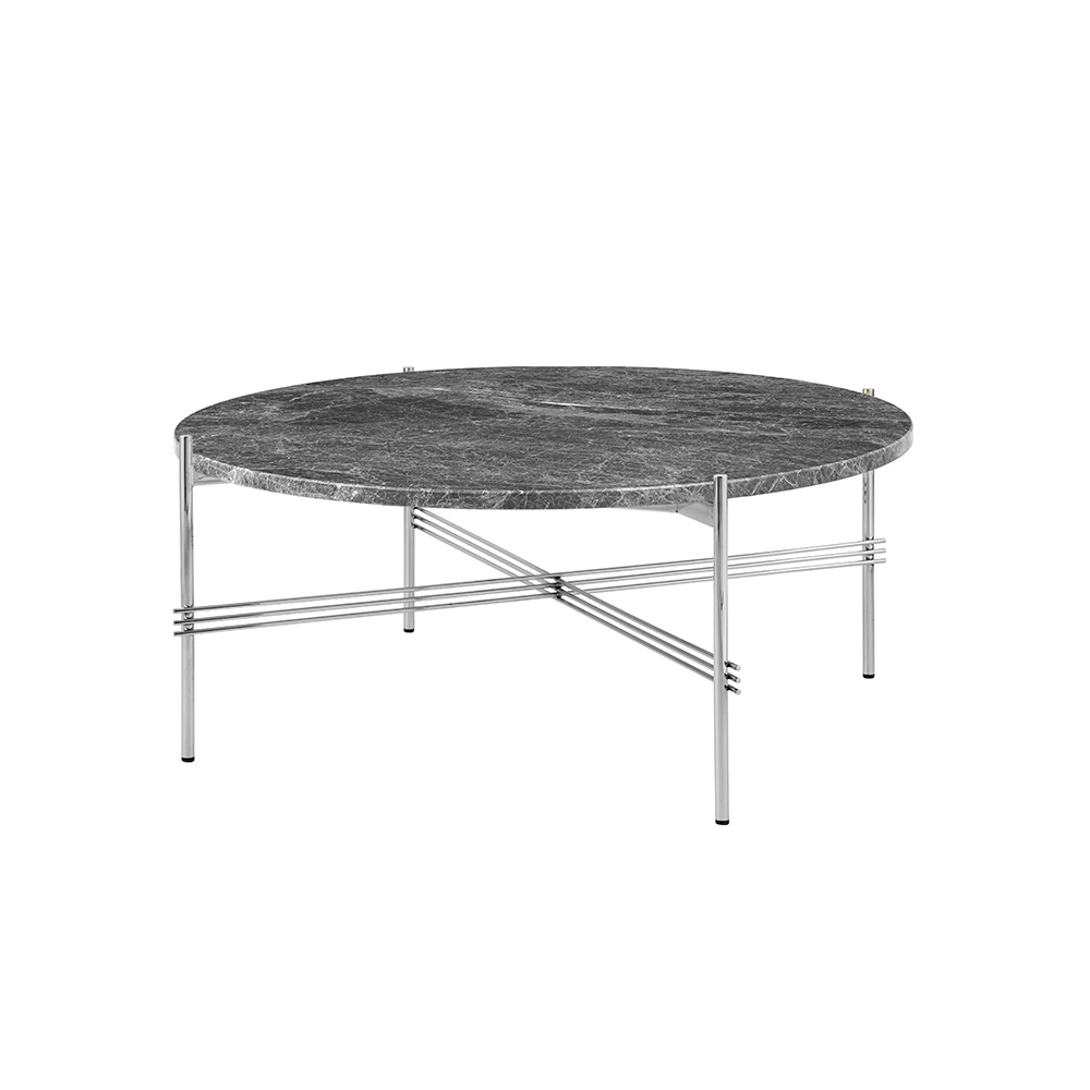GUBI TS Coffee Table - Round,  φ800mm,  Polished Steel Base / GUBI（グビ） / リビングテーブル・ローテーブル・座卓 / GUB10099GRY_ma.jpg