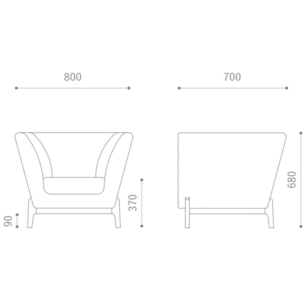 PISOLINO Sofa 1P NA-R Merit HIRATA CHAIR COLLECTION / HIRATA CHAIR COLLECTION（ヒラタ チェア コレクション） / 1人掛けソファ / HCC10155_dt_06.jpg