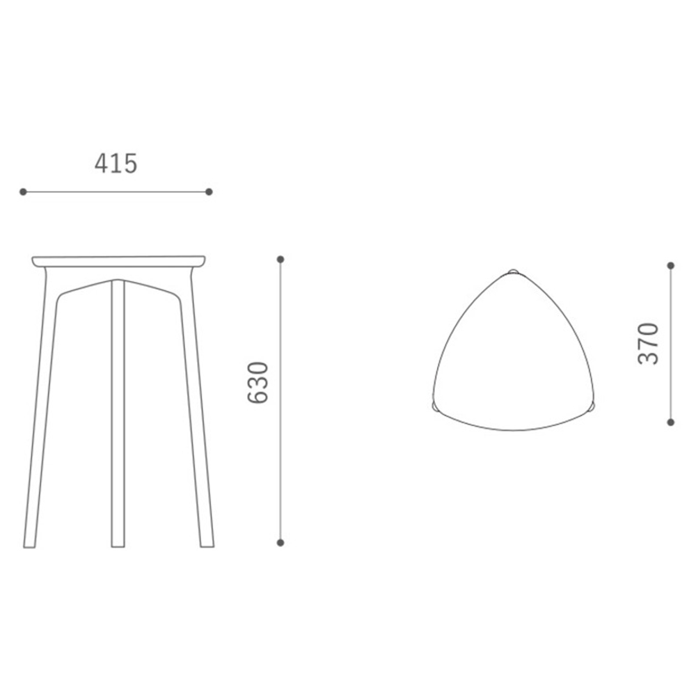 BIO Side Table MBR HIRATA CHAIR COLLECTION / HIRATA CHAIR COLLECTION（ヒラタ チェア コレクション） / スツール / HCC10265_dt_04.jpg