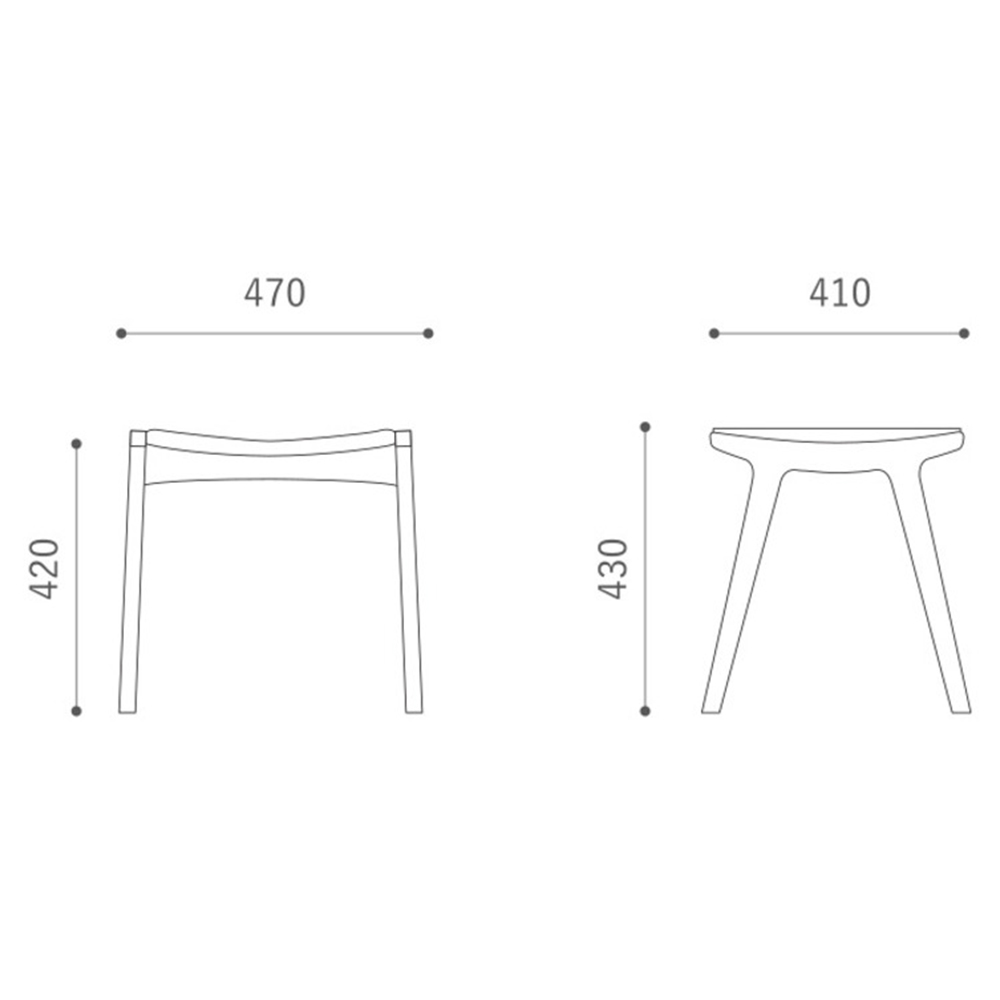 GADO Stool CBA Mode HIRATA CHAIR COLLECTION / HIRATA CHAIR COLLECTION（ヒラタ チェア コレクション） / スツール / HCC10281_dt_07.jpg