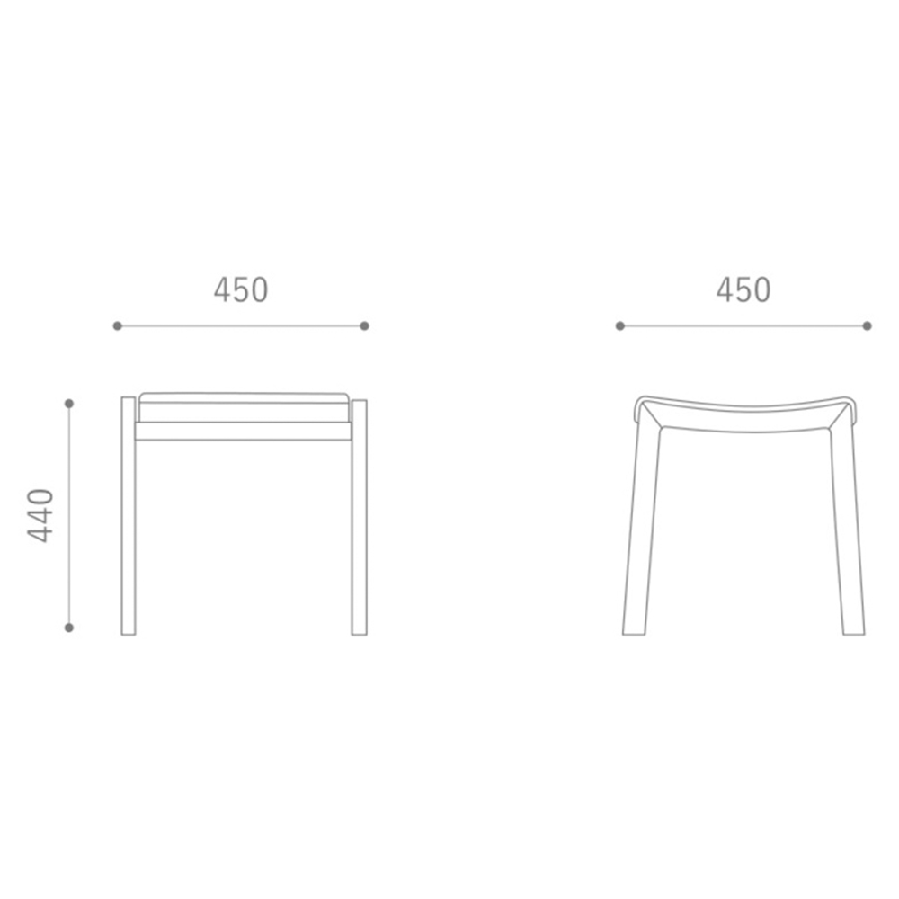 TOPO Stool NA-R Twill HIRATA CHAIR COLLECTION / HIRATA CHAIR COLLECTION（ヒラタ チェア コレクション） / スツール / HCC10294_dt_04.jpg