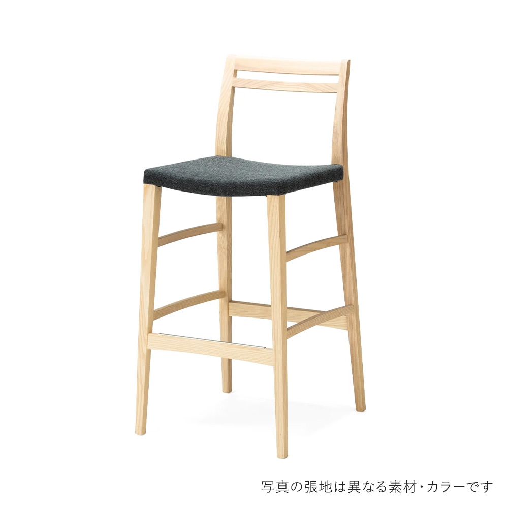FIKA Bar Chair H750 NWH Baron HIRATA CHAIR COLLECTION / HIRATA CHAIR COLLECTION（ヒラタ チェア コレクション） / カウンターチェア・バーチェア / HCC10332BLK_ma.jpg