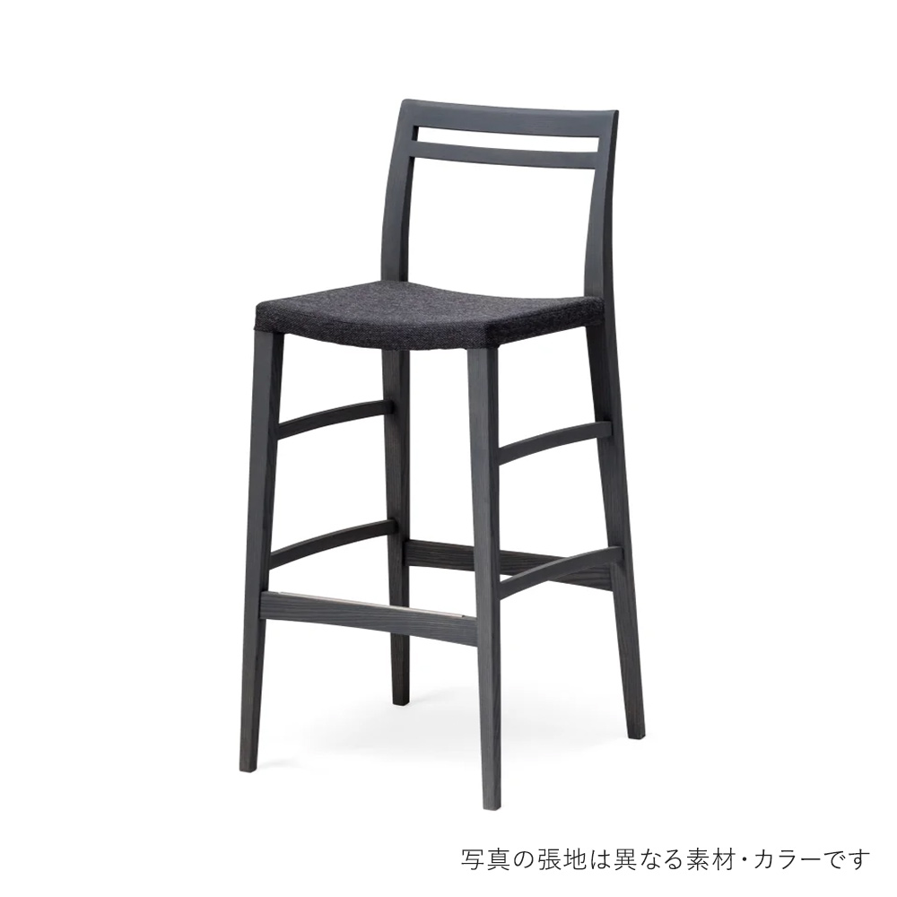 FIKA Bar Chair H750 CBA Mode HIRATA CHAIR COLLECTION / HIRATA CHAIR COLLECTION（ヒラタ チェア コレクション） / カウンターチェア・バーチェア / HCC10337BLK_ma.jpg