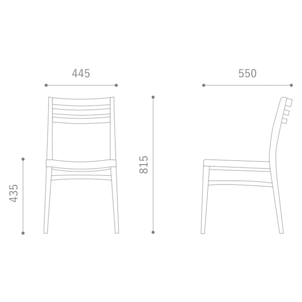 FIKA Side Chair MBR Twill HIRATA CHAIR COLLECTION / HIRATA CHAIR COLLECTION（ヒラタ チェア コレクション） / ダイニングチェア / HCC10346_dt_02.jpg