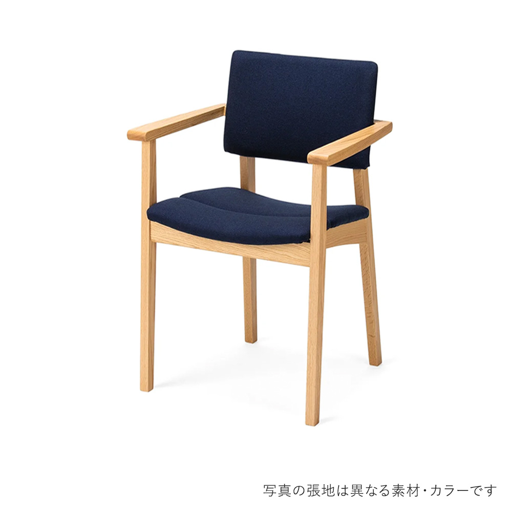 TOPO Arm Chair NA-R Twill HIRATA CHAIR COLLECTION / HIRATA CHAIR COLLECTION（ヒラタ チェア コレクション） / ダイニングチェア / HCC10434PNK_ma.jpg