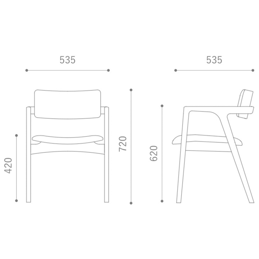 CAPRA Arm Chair NA-R Merit HIRATA CHAIR COLLECTION / HIRATA CHAIR COLLECTION（ヒラタ チェア コレクション） / ダイニングチェア / HCC10455_dt_04.jpg