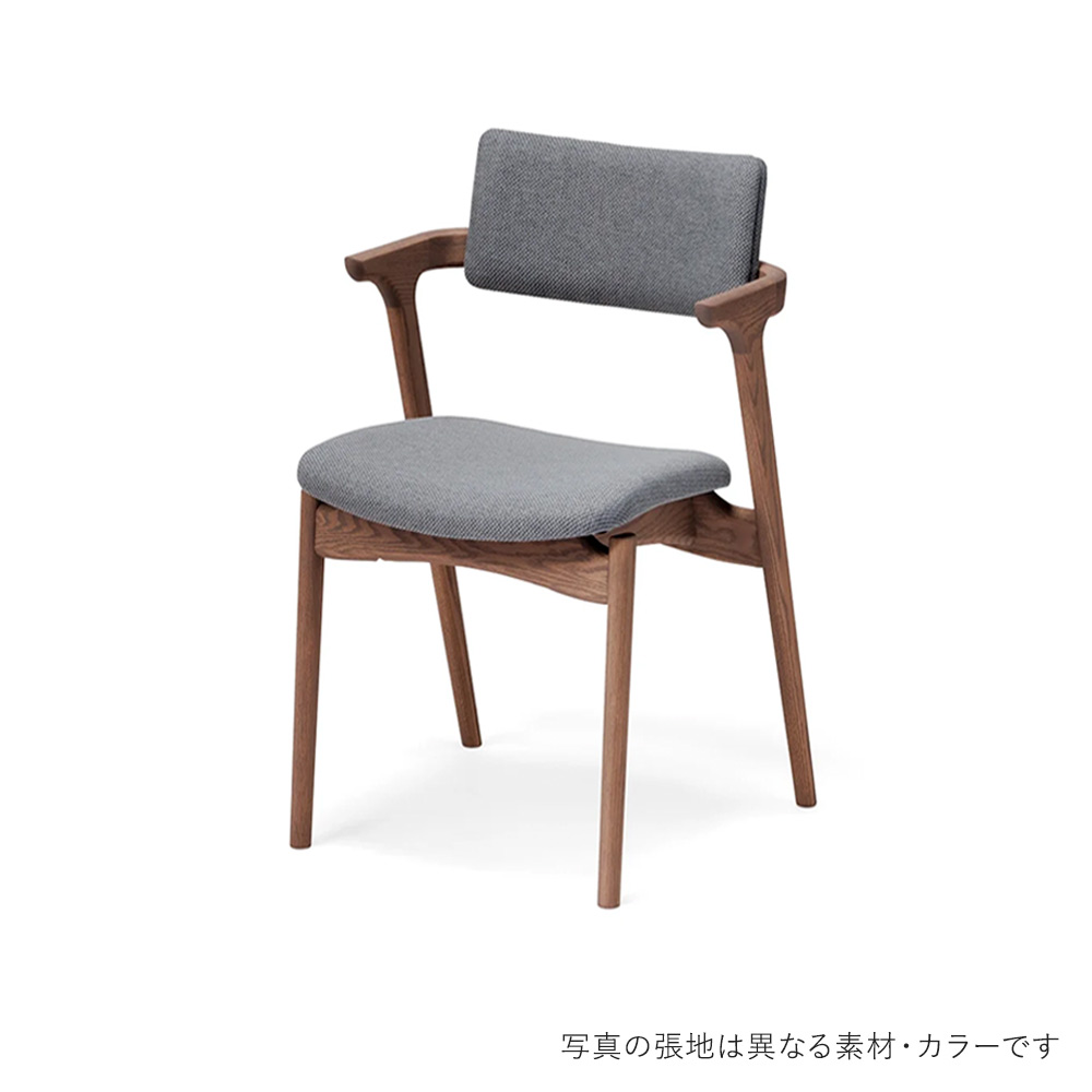 CAPRA Half Arm Chair MBR Twill HIRATA CHAIR COLLECTION / HIRATA CHAIR COLLECTION（ヒラタ チェア コレクション） / ダイニングチェア / HCC10462DBR_ma.jpg