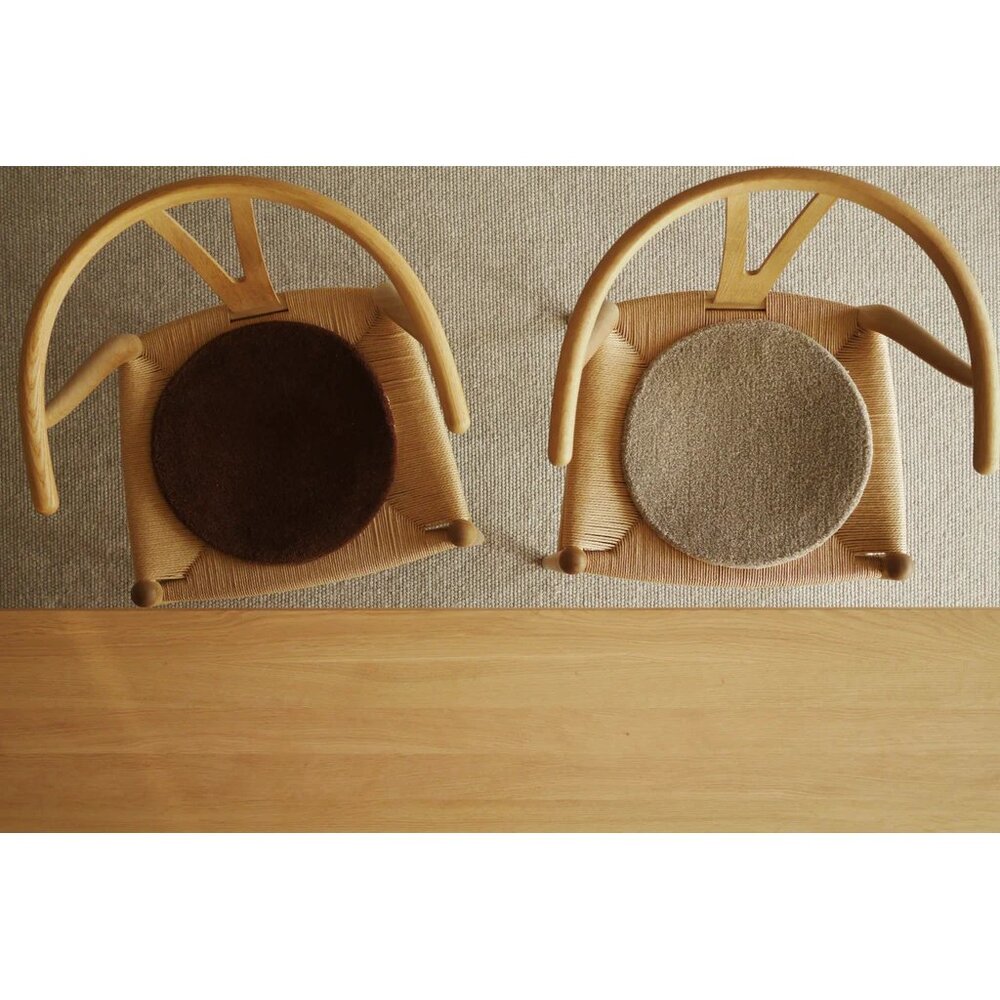 WOOL CHAIR PAD φ34 Local Wool HOTTA CARPET / HOTTA CARPET（ホッタカーペット） / クッション・座布団 / HCP10003_dt_03.jpg