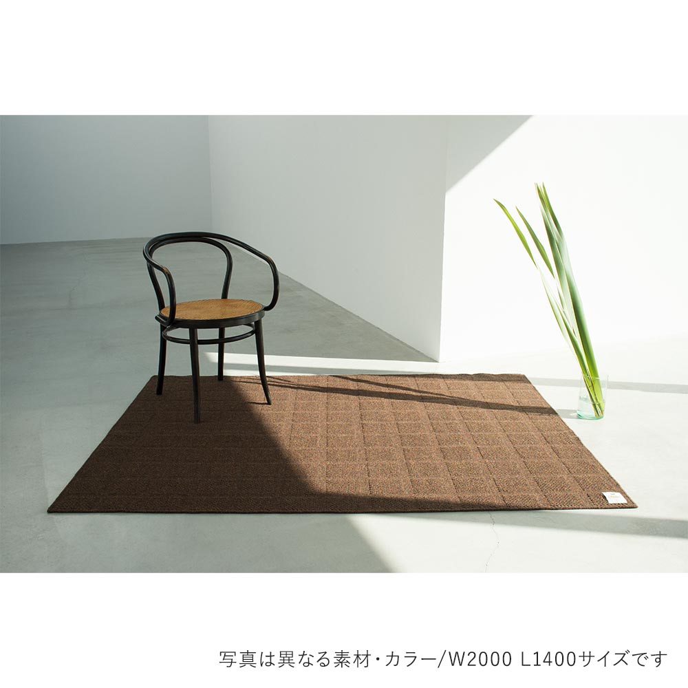 WOOLRUG Local Wool 四角 W800 L500 ループパイル HOTTA CARPET / HOTTA CARPET(ホッタカーペット) / ラグ・カーペット・絨毯 / HCP10025DBR_ma.jpg