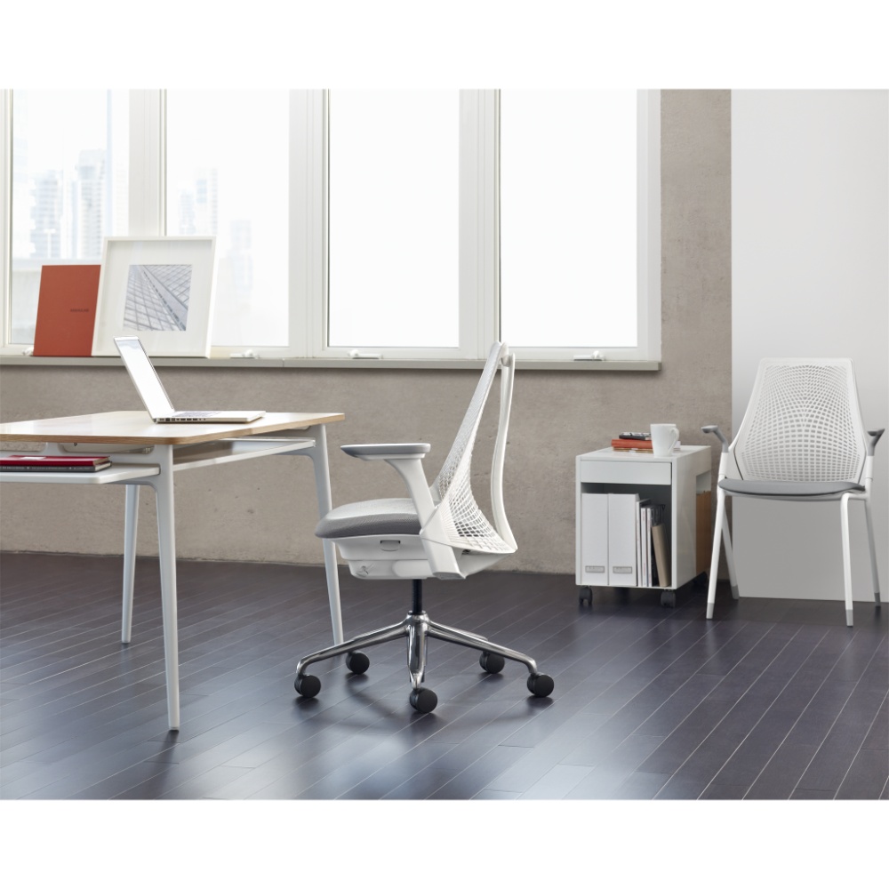 Hermanmiller SAYL Chair White カーペット用キャスター |  家具、家電のサブスク・レンタルなら【subsclife（サブスクライフ）】