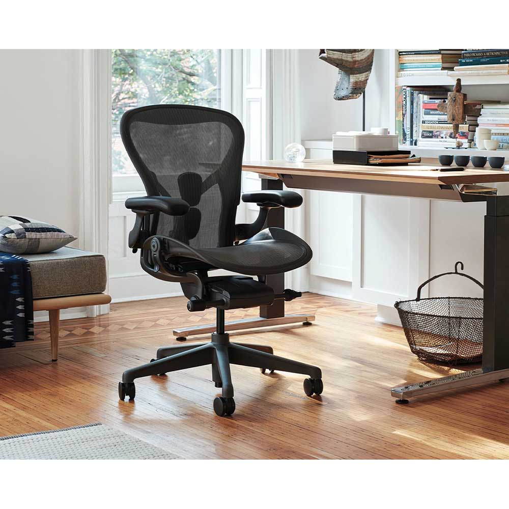 Aeron Chair Remastered B(Medium) 硬床/カーペット用キャスター / Herman Miller（ハーマンミラー） / 高機能チェア / HER10035_dt_09.jpg