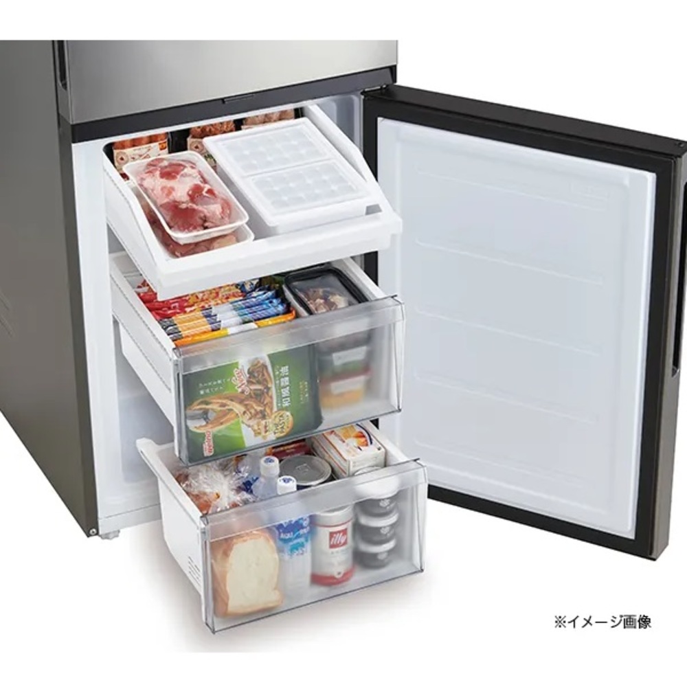 Haier 279L 2ドア冷蔵庫 JR-M28AL-S ステンレスシルバー (左開き) / Haier（ハイアール） / 冷蔵庫・冷凍庫 / HIR10054_dt_03.jpg