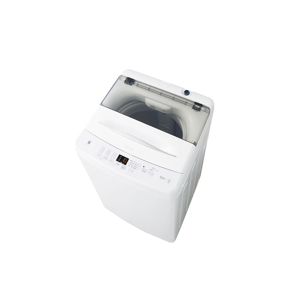 【台数限定50%OFF】Haier 全自動洗濯機 5.5kg JW-U55B-W ホワイト / Haier（ハイアール） / 洗濯機 / HIR30004_dt_01.jpg