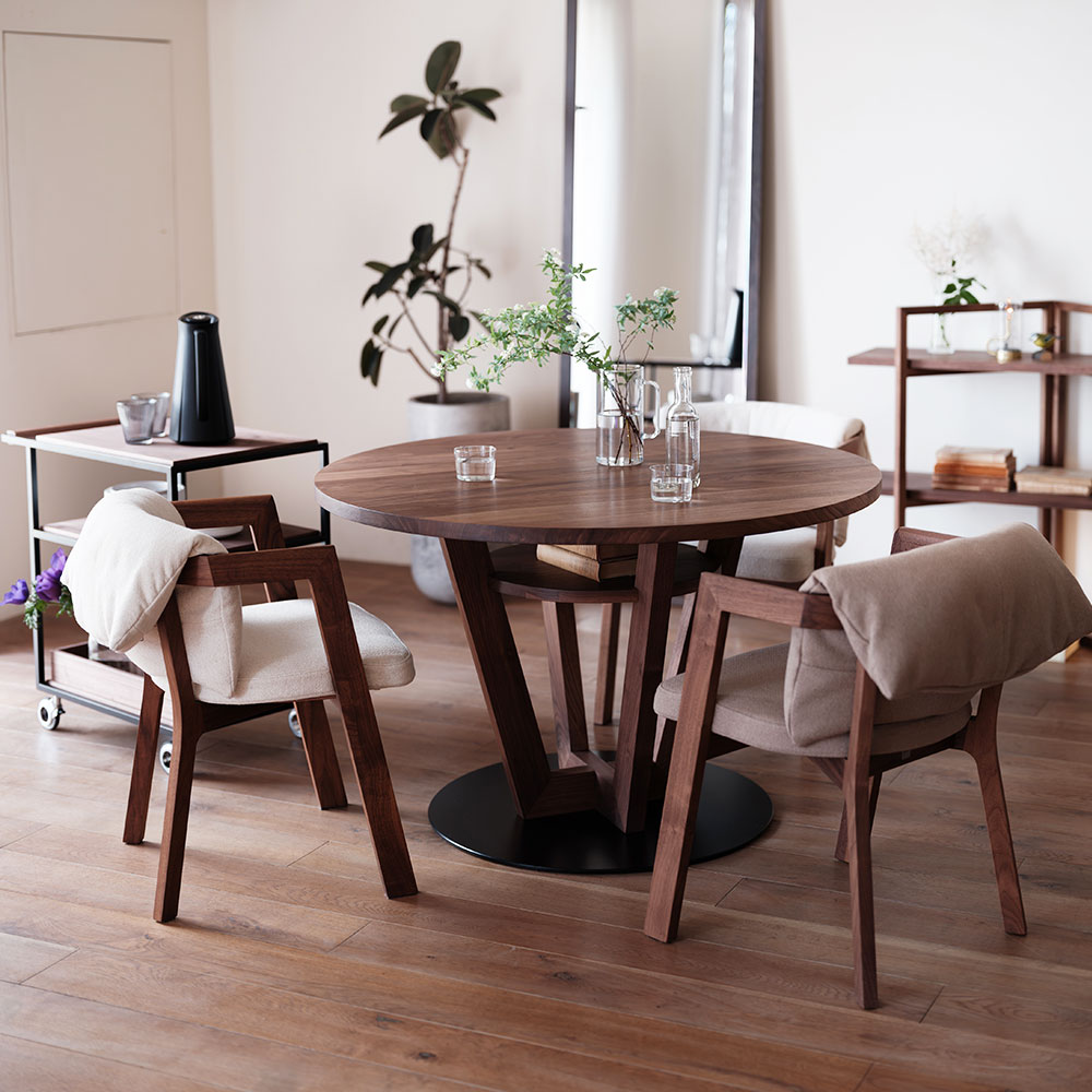 LIBERIA PLUS 126 Circle Dining Table HIRASHIMA / HIRASHIMA（ヒラシマ） / ダイニングテーブル / HSM10011_dt_08.jpg