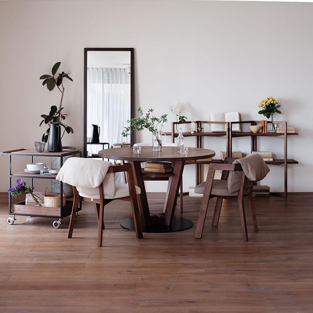 LIBERIA PLUS 133 Circle Dining Table HIRASHIMA / HIRASHIMA（ヒラシマ） / ダイニングテーブル / HSM10012_dt_09.jpg