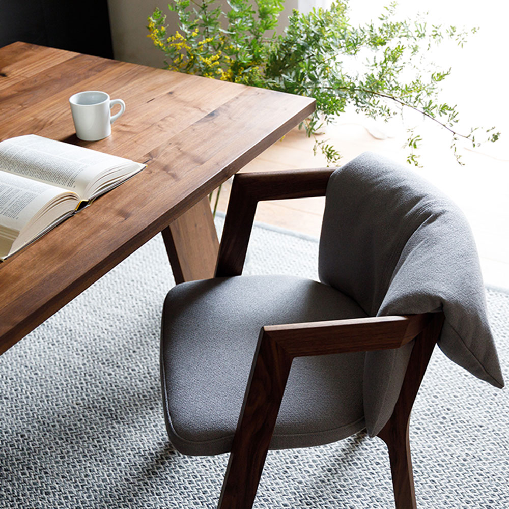 SOLIDO Arm Chair Walnut Kaplis HIRASHIMA / HIRASHIMA（ヒラシマ） / ダイニングチェア / HSM10013_dt_10.jpg