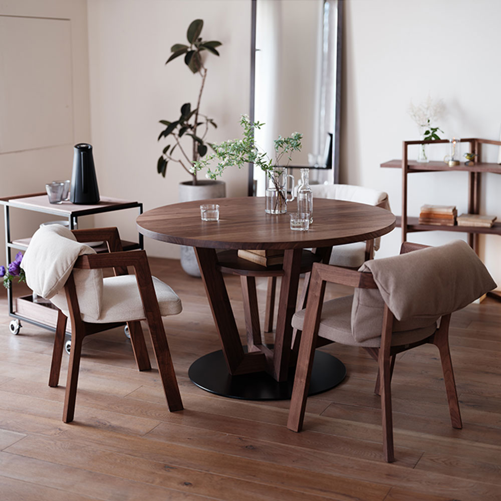 SOLIDO Arm Chair Walnut Kaplis HIRASHIMA / HIRASHIMA（ヒラシマ） / ダイニングチェア / HSM10013_dt_12.jpg