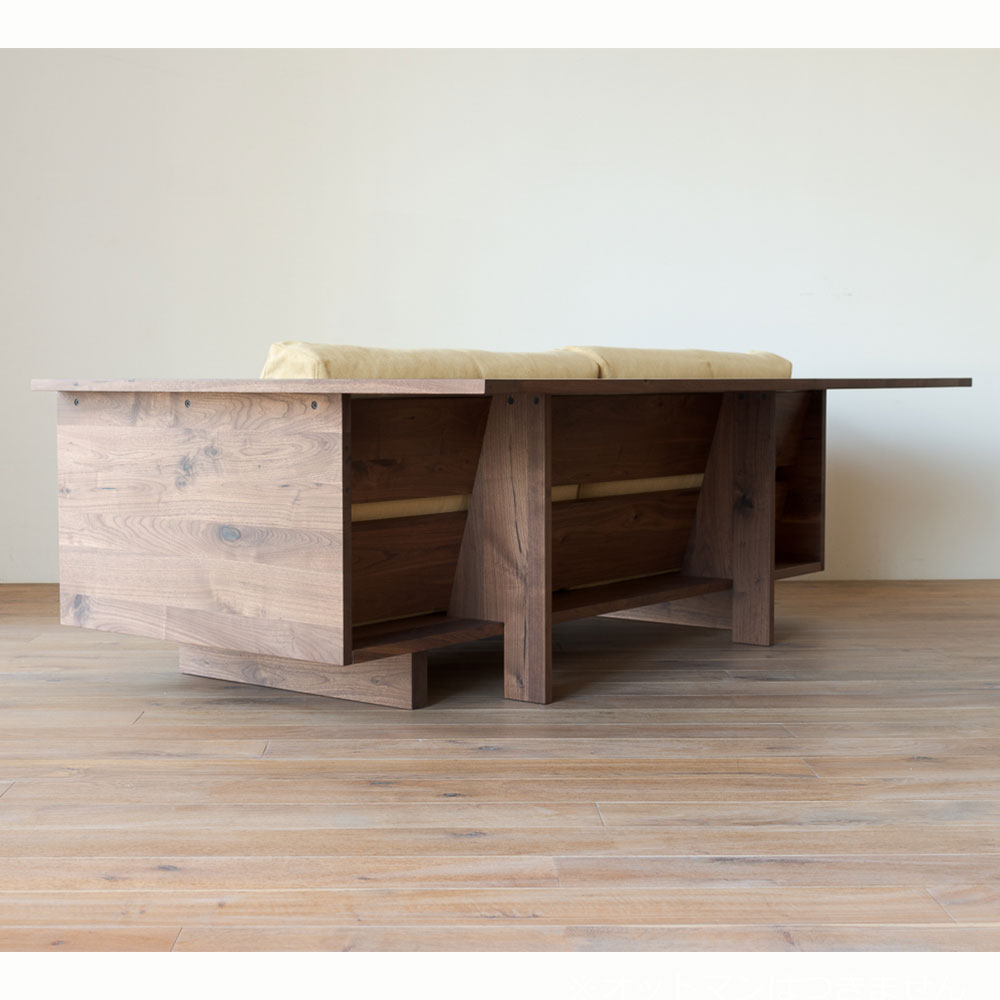 CARAMELLA Counter Sofa 210 Walnut Kaplis HIRASHIMA / HIRASHIMA（ヒラシマ） / 2人掛けソファ / HSM10036_dt_05.jpg