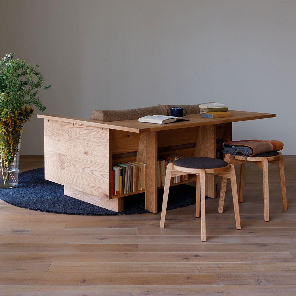 CARAMELLA Counter Sofa 114 Oak Kaplis HIRASHIMA / HIRASHIMA（ヒラシマ） / 2人掛けソファ / HSM10037_dt_07.jpg