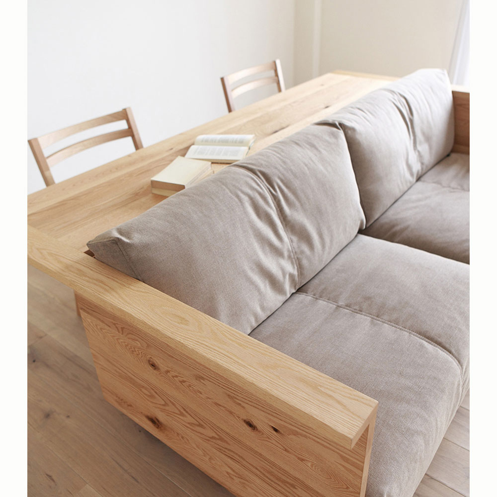 CARAMELLA Counter Sofa 189 Oak Kaplis HIRASHIMA / HIRASHIMA（ヒラシマ） / 2人掛けソファ / HSM10040_dt_09.jpg