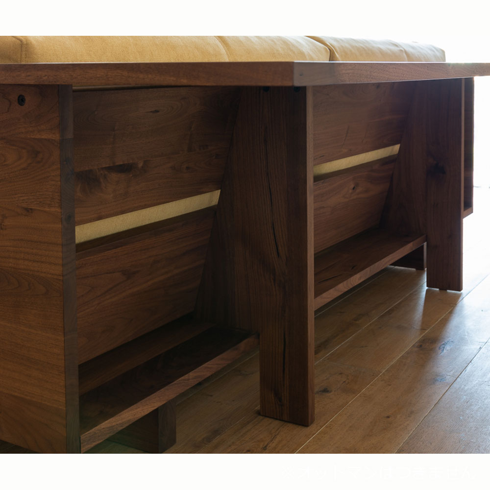 CARAMELLA Counter Sofa 189 Walnut Rico HIRASHIMA / HIRASHIMA（ヒラシマ） / 2人掛けソファ / HSM10045_dt_01.jpg