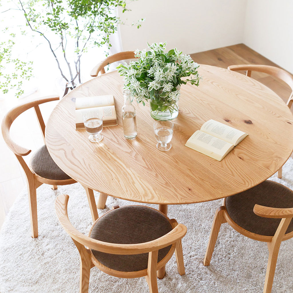 AGILE Circle Dining Table 091 HIRASHIMA / HIRASHIMA（ヒラシマ） / ダイニングテーブル / HSM10066_dt_09.jpg