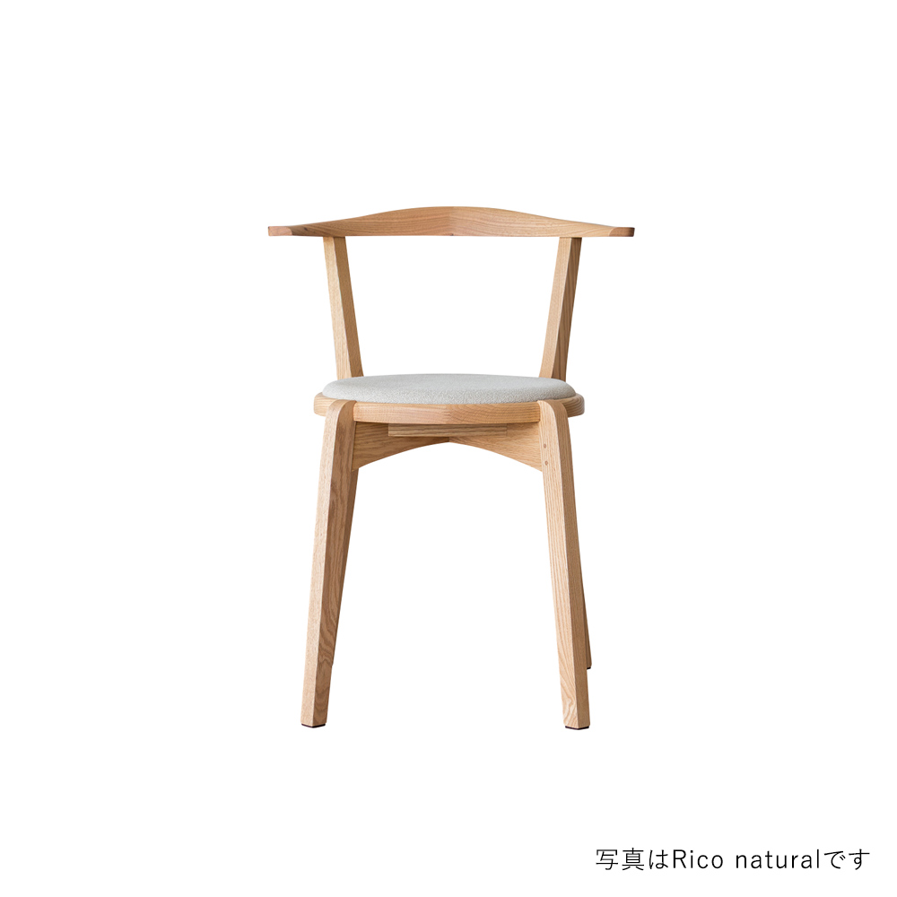 AGILE Side Chair Upholstery Oak Rico HIRASHIMA / HIRASHIMA（ヒラシマ） / ダイニングチェア / HSM10072BLK_ma.jpg