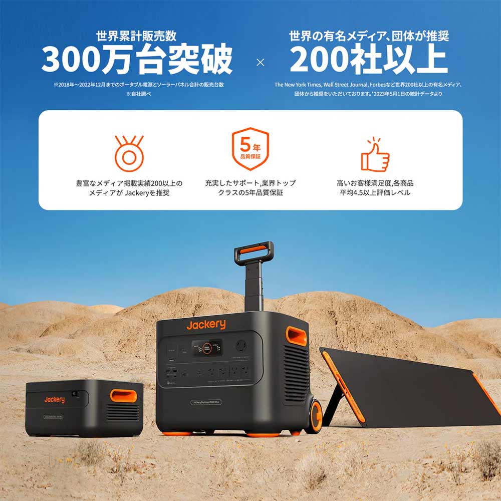Jackery ポータブル電源 2000 Plus / Jackery（ジャクリ） / モバイルバッテリー・ポータブル電源 / JCR10005_dt_03.jpg