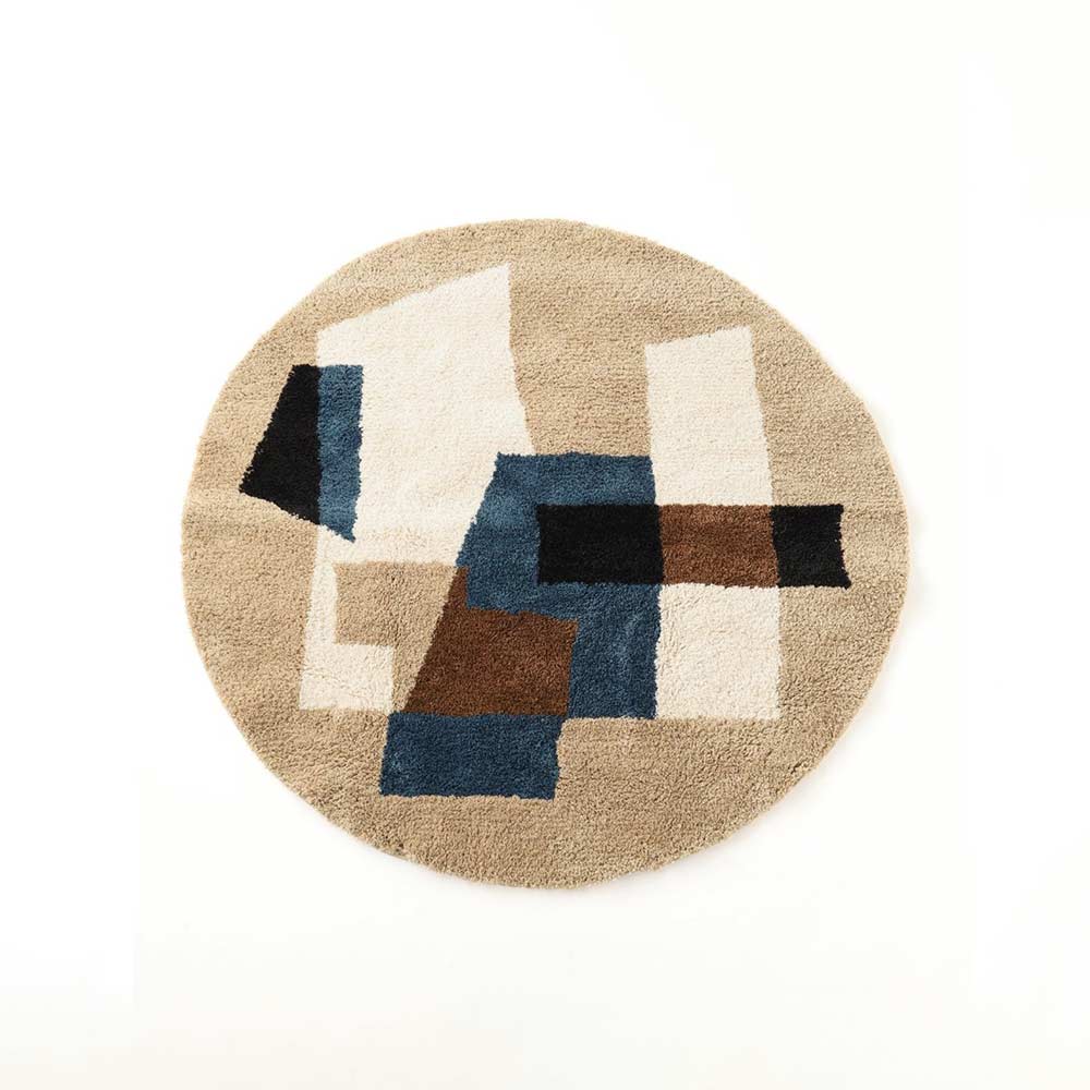 GEOMETRIC RUG ROUND φ140 / JOURNAL STANDARD FURNITURE（ジャーナルスタンダードファニチャー） / ラグ・カーペット・絨毯 / JSF10276_dt_01.jpg
