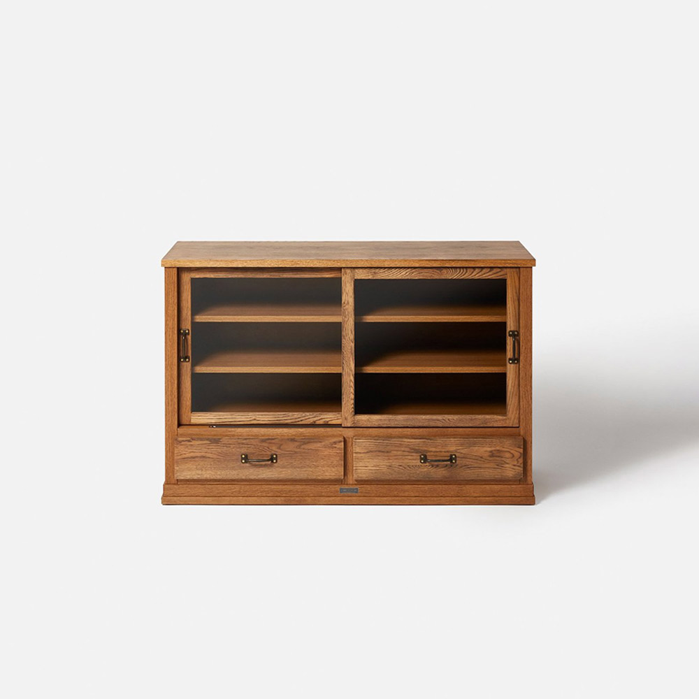 Elverson Glass Cabinet L with Drawers / JOURNAL STANDARD FURNITURE（ジャーナルスタンダードファニチャー） / キャビネット・チェスト・サイドボード / JSF10315_dt_01.jpg