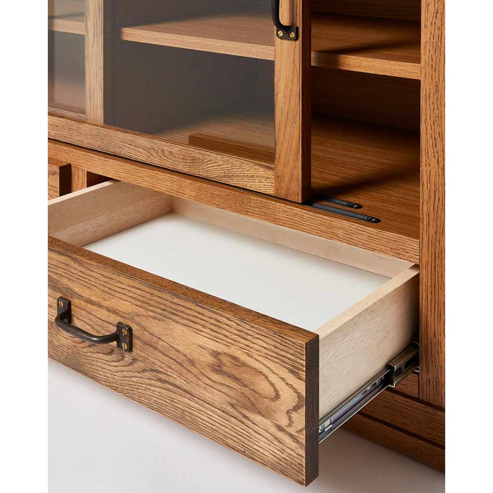 Elverson Glass Cabinet L with Drawers / JOURNAL STANDARD FURNITURE（ジャーナルスタンダードファニチャー） / キャビネット・チェスト・サイドボード / JSF10315_dt_05.jpg