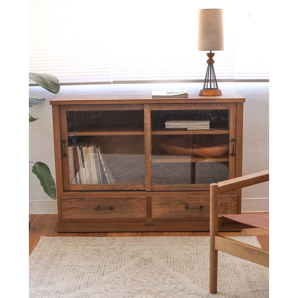 Elverson Glass Cabinet L with Drawers / JOURNAL STANDARD FURNITURE（ジャーナルスタンダードファニチャー） / キャビネット・チェスト・サイドボード / JSF10315_dt_10.jpg