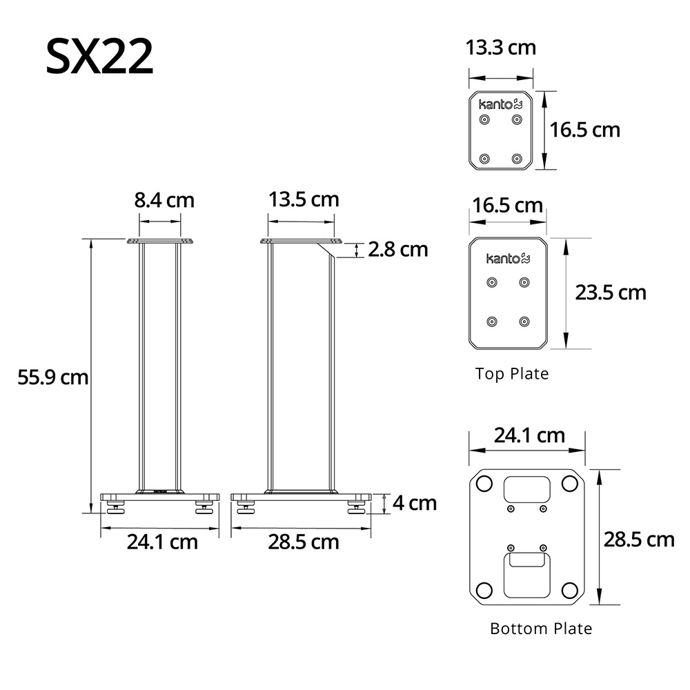 Kanto Audio SX22 22インチフロアスタンディング スピーカースタンド / Kanto Audio（カントオーディオ） / オーディオ・スピーカー / KAN10013_dt_31.jpg