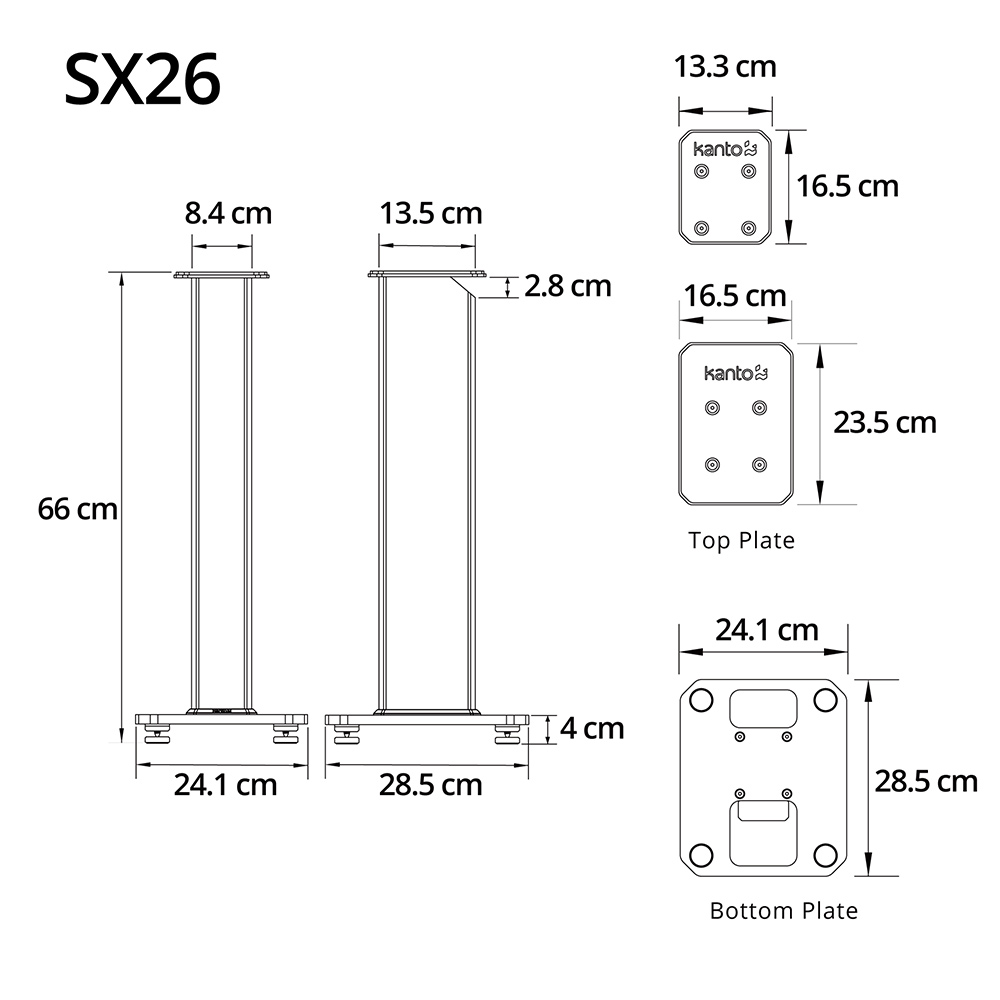 Kanto Audio SX26 26インチフロアスタンディング スピーカースタンド / Kanto Audio（カントオーディオ） / オーディオ・スピーカー / KAN10014_dt_31.jpg