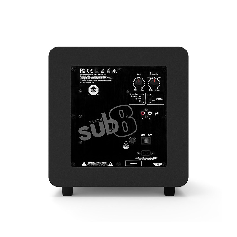 Kanto Audio Sealed Powered Subwoofer SUB8 / Kanto Audio（カントオーディオ） / オーディオ・スピーカー / KAN10016_dt_05.jpg