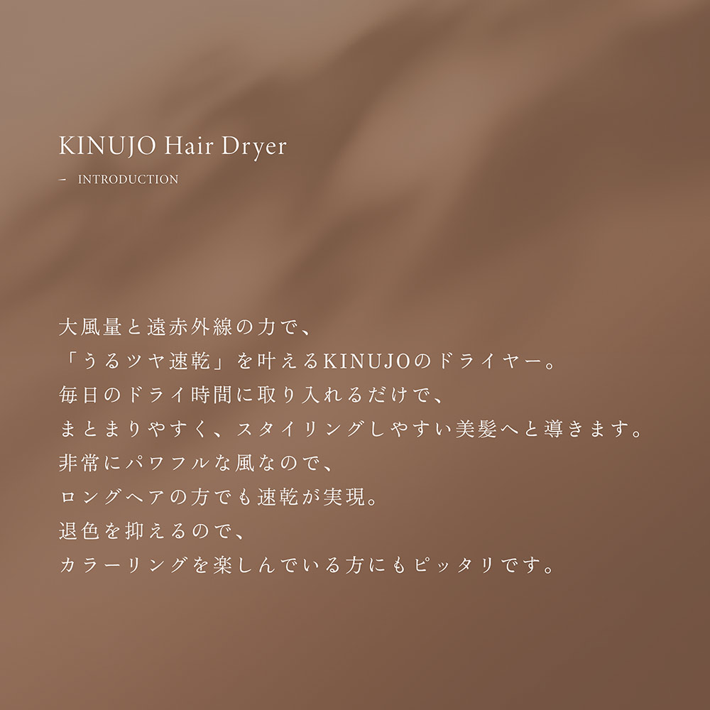KINUJO マイナスイオンヘアドライヤー / KINUJO（キヌージョ） / ドライヤー / KIN10005_dt_29.jpg