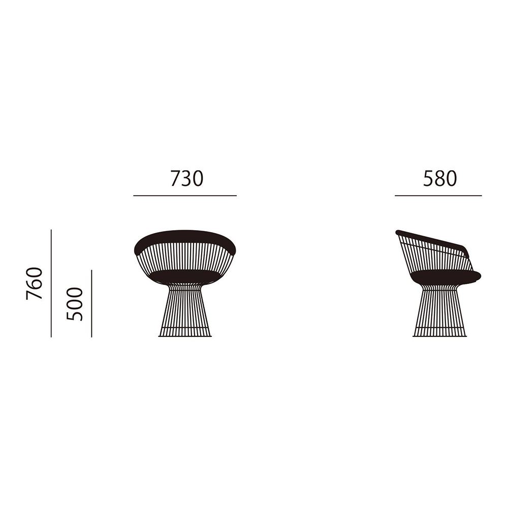 Platner Collection Side Chair / Knoll（ノル） / ダイニングチェア / KNL10014_dt_17.jpg