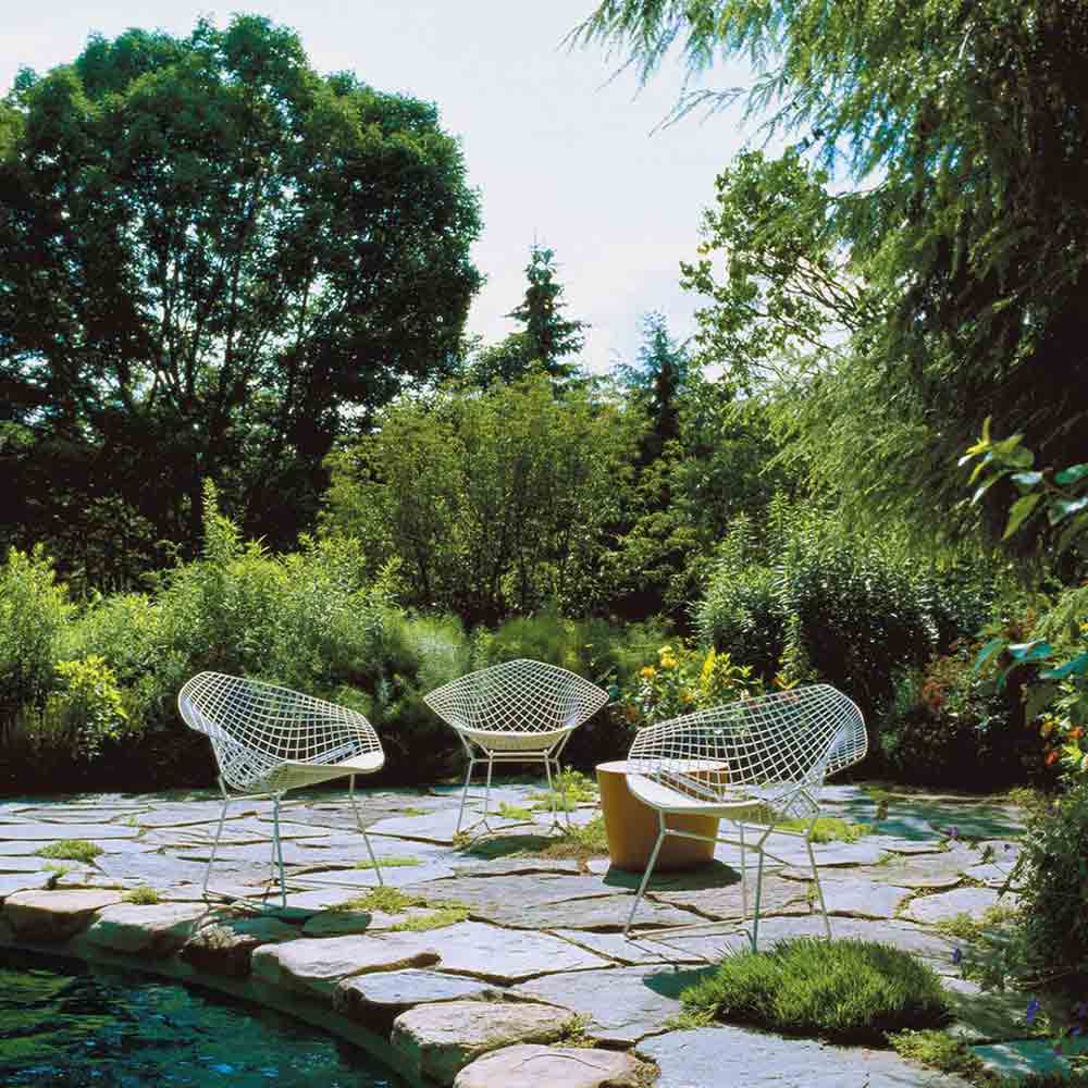 Bertoia Collection Diamond Arm Chair シートパッド付 ホワイト / Knoll（ノル） / ラウンジチェア / KNL10037_dt_08.jpg