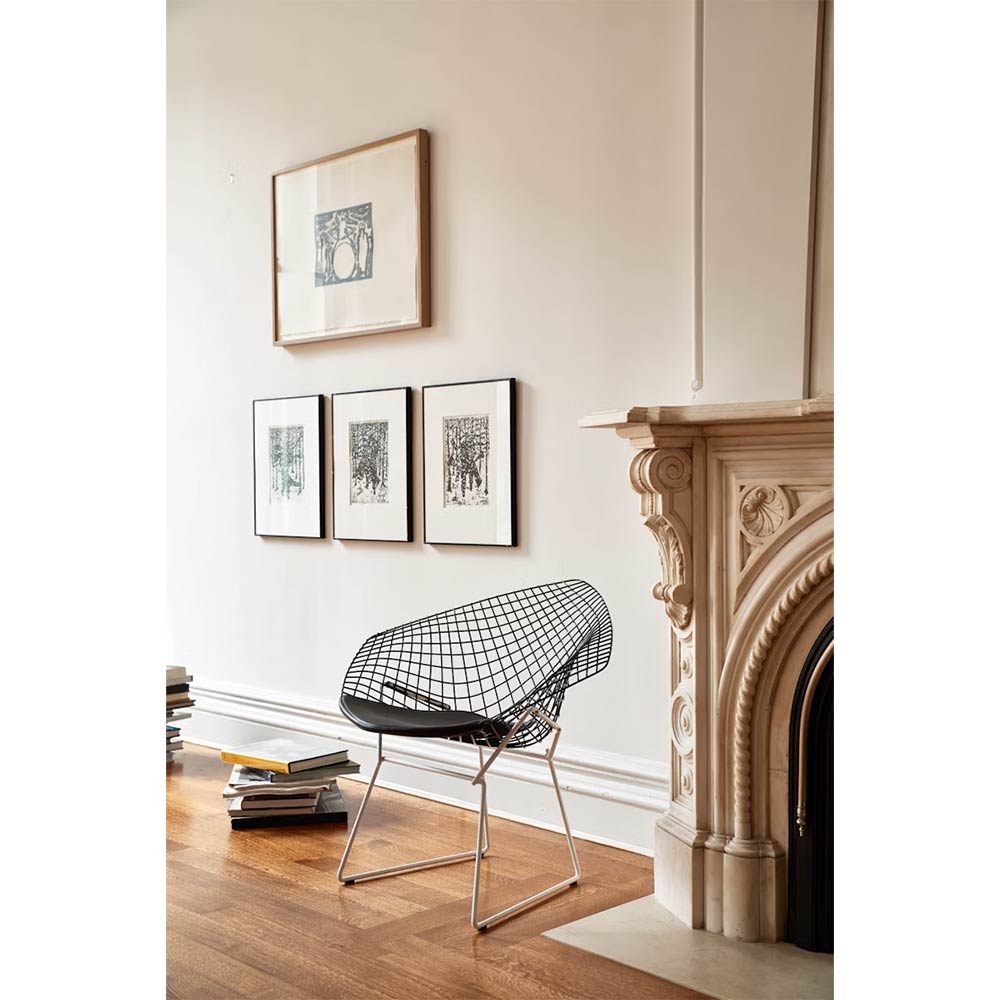 Bertoia Collection Diamond Arm Chair シートパッド付 ホワイト / Knoll（ノル） / ラウンジチェア / KNL10037_dt_10.jpg