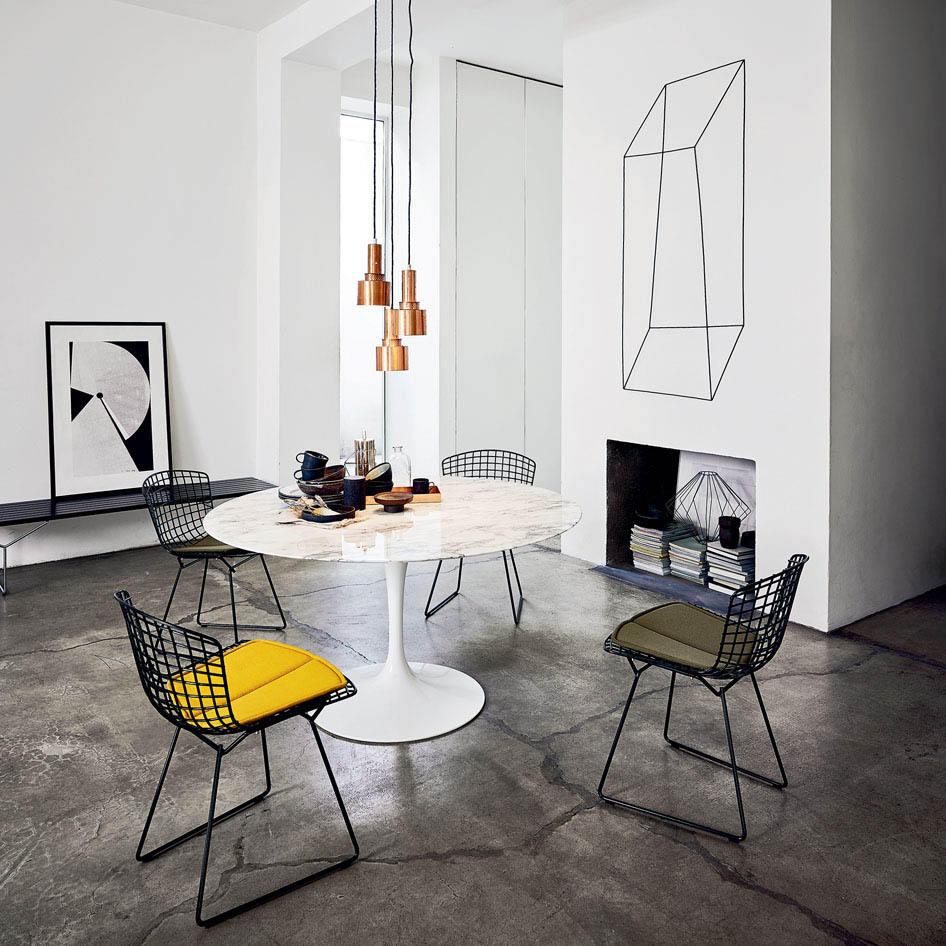 Bertoia Collection Side Chair シートパッドなし ブラック / Knoll（ノル） / ダイニングチェア / KNL10051_dt_04.jpg
