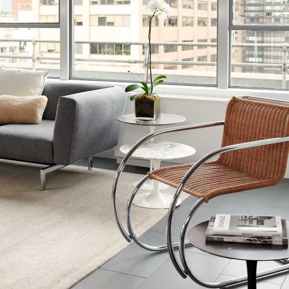 Mies van der Rohe Collection MR Chair with Arms  クローム 籐張り / Knoll（ノル） / ダイニングチェア / KNL10061_dt_05.jpg