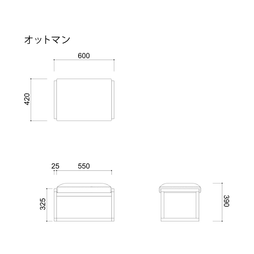 LEVE 1P＋オットマン / KOKOROISHI（ココロイシ） / ラウンジチェア / KRI10016_dt_07.jpg