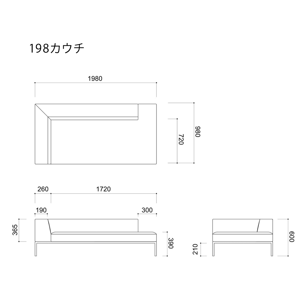 HILL 198カウチ(右) / KOKOROISHI（ココロイシ） / カウチソファ / KRI10029_dt_15.jpg
