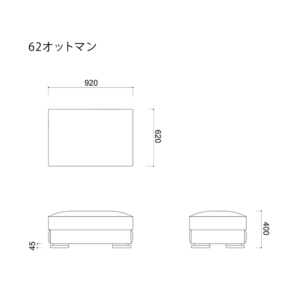 LIBERTA 185カウチ(左)＋62オットマン / KOKOROISHI（ココロイシ） / カウチソファ / KRI10036_dt_12.jpg