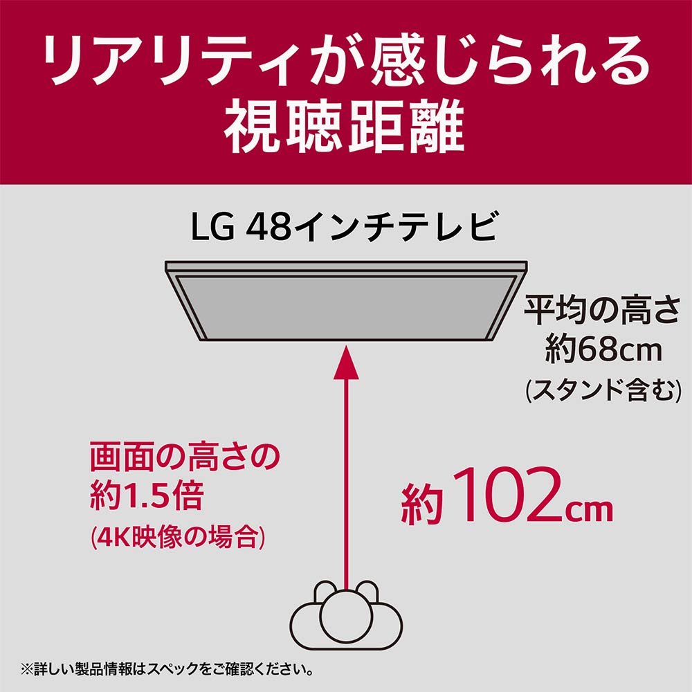 LG LG 48V型 4K有機ELテレビ(OLED48C4PJA) / エルジー LG LG 48V型 4K有機ELテレビ(OLED48C4PJA) / エルジー