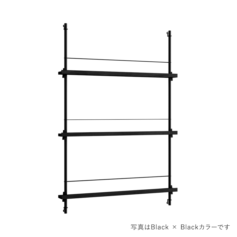 MOEBE Magazine Shelving / Pattern A / MOEBE(ムーべ) / ラック・ブックシェルフ・マガジンラック・本棚 / MOE10067WHT_ma.jpg