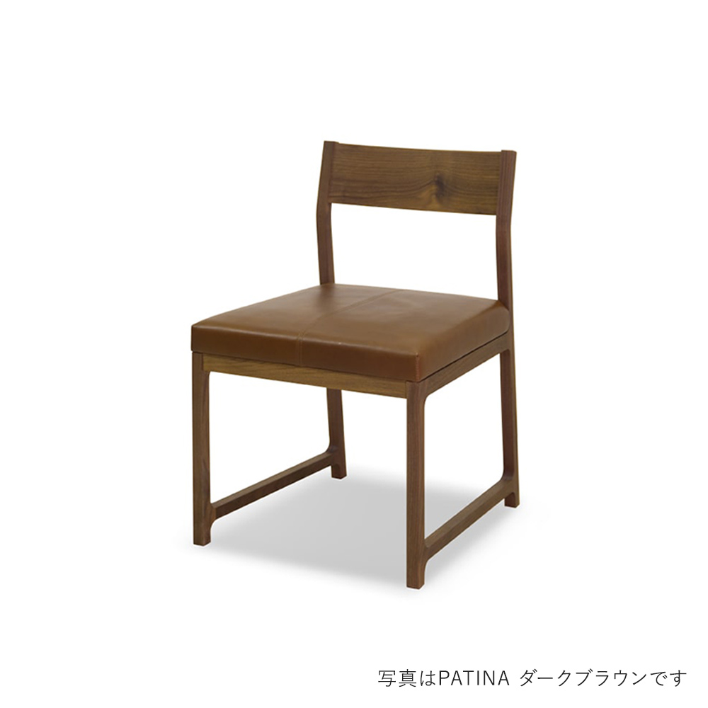 RIN 023 ARM LESS CHAIR リン 023 アームレスチェア 板背 レザー / MASTERWAL（マスターウォール） / ダイニングチェア / MSW10230BLK_ma.jpg