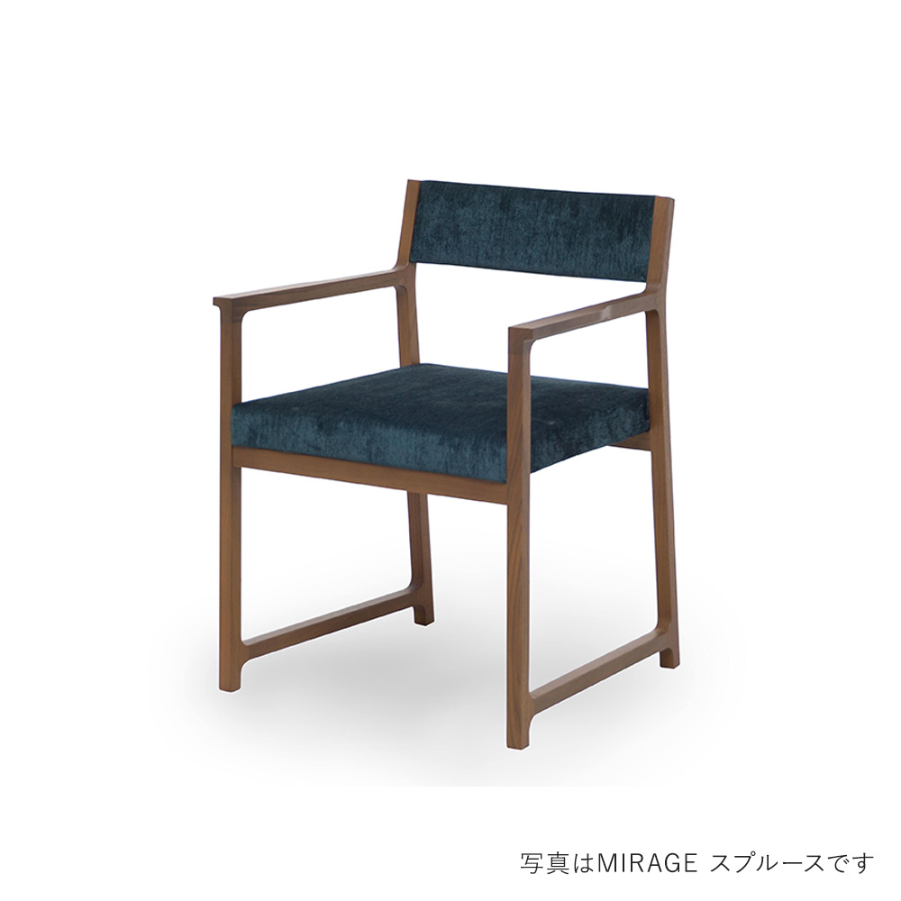RIN 023 ARM CHAIR リン 023 アームチェア 背張 ファブリック / MASTERWAL（マスターウォール） / ダイニングチェア / MSW10235SIL_ma.jpg