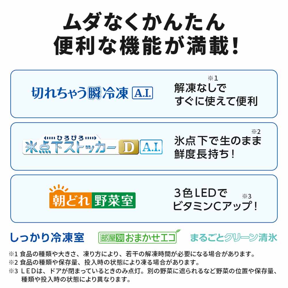 MITSUBISHI 495L 6ドア冷蔵庫 冷凍室真ん中タイプ MR-WZ50M (観音開き) / MITSUBISHI（ミツビシ） / 冷蔵庫・冷凍庫 / MTB10102_dt_07.jpg